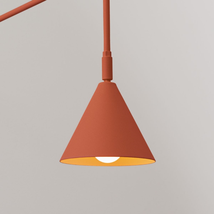 Sienas lampa NOX 1xE14/10W/230V oranža