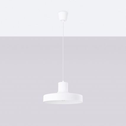 Lustra ar auklu BILO 1xE27/15W/230V d. 35 cm balta