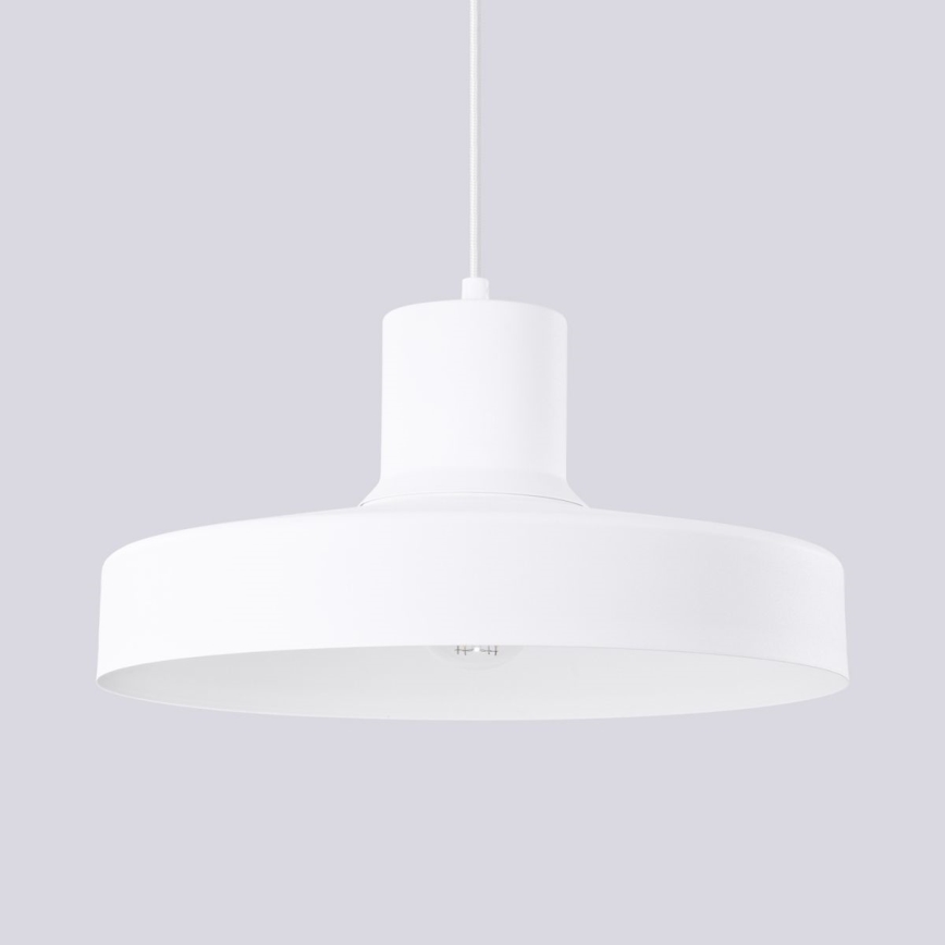 Lustra ar auklu BILO 1xE27/15W/230V d. 35 cm balta