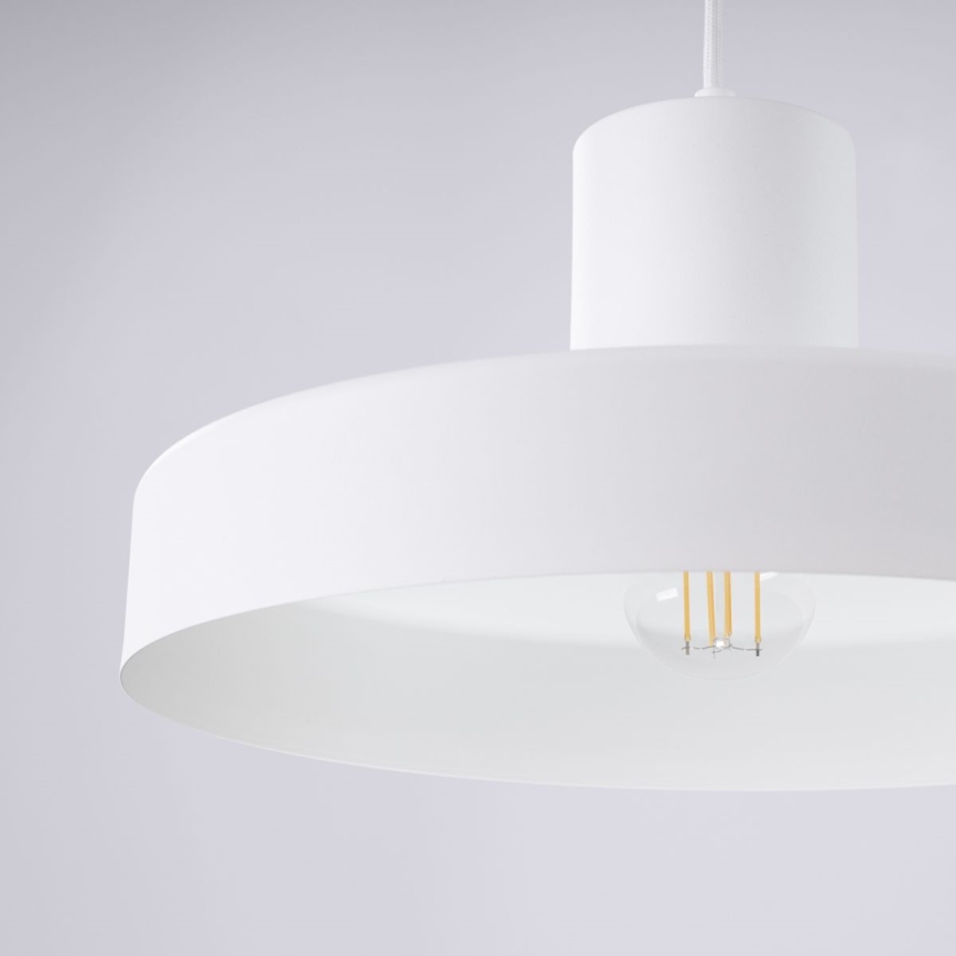 Lustra ar auklu BILO 1xE27/15W/230V d. 35 cm balta