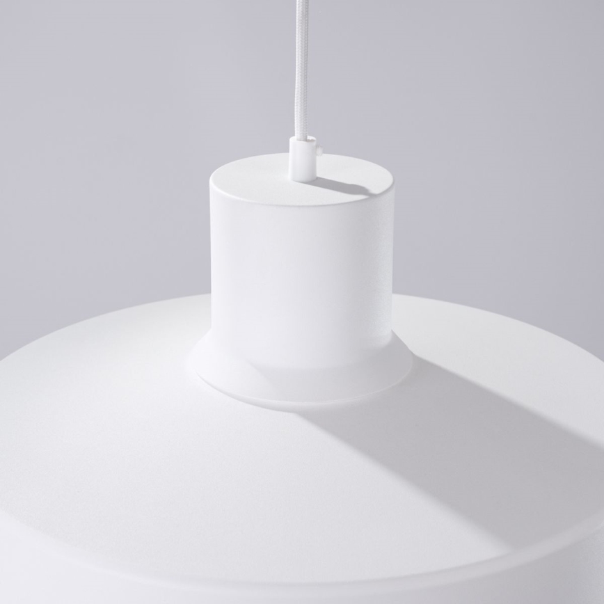 Lustra ar auklu BILO 1xE27/15W/230V d. 35 cm balta