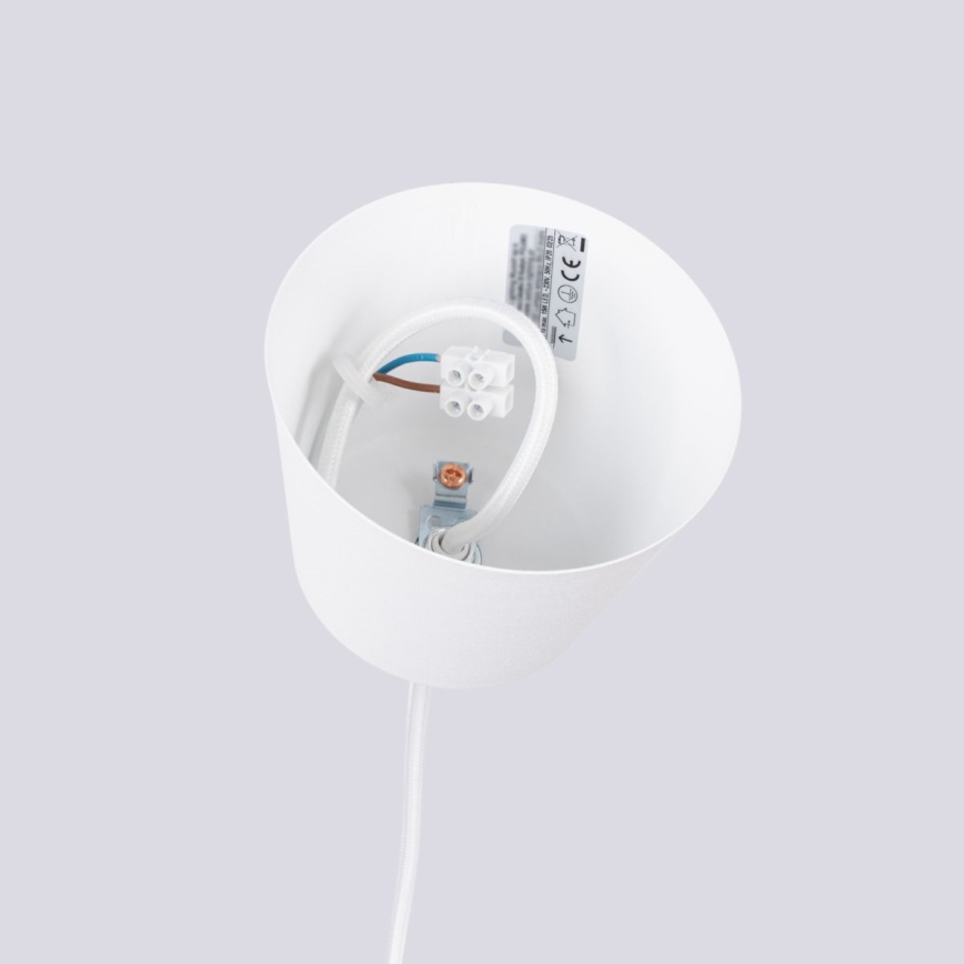 Lustra ar auklu BILO 1xE27/15W/230V d. 35 cm balta