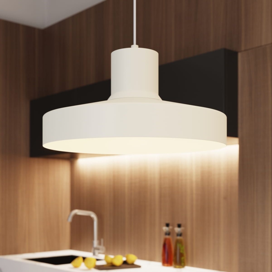Lustra ar auklu BILO 1xE27/15W/230V d. 35 cm krēmkrāsa