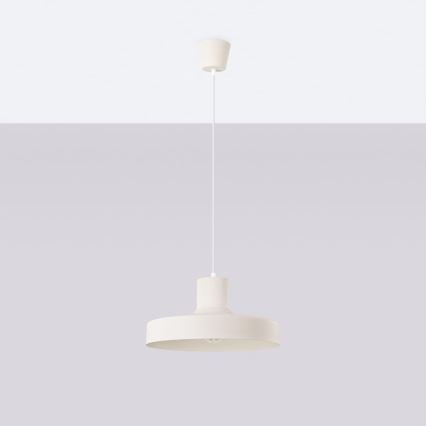 Lustra ar auklu BILO 1xE27/15W/230V d. 35 cm krēmkrāsa