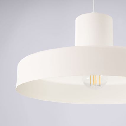 Lustra ar auklu BILO 1xE27/15W/230V d. 35 cm krēmkrāsa