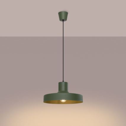 Lustra ar auklu BILO 1xE27/15W/230V d. 35 cm zaļa