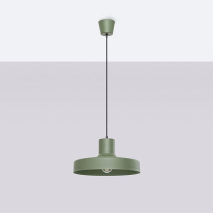 Lustra ar auklu BILO 1xE27/15W/230V d. 35 cm zaļa