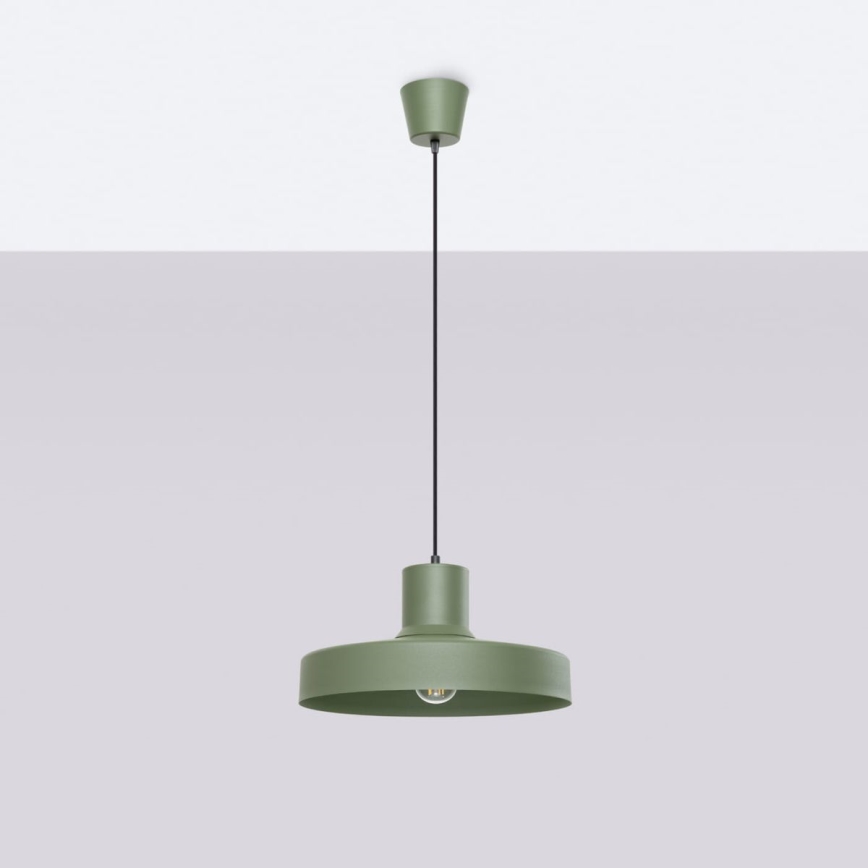 Lustra ar auklu BILO 1xE27/15W/230V d. 35 cm zaļa