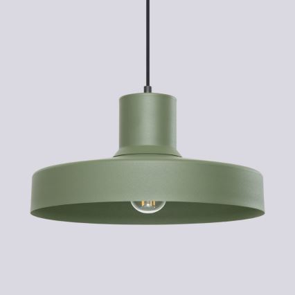 Lustra ar auklu BILO 1xE27/15W/230V d. 35 cm zaļa