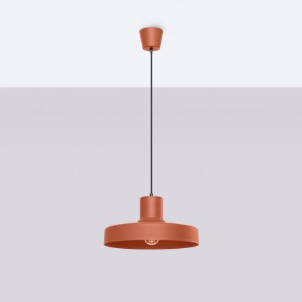 Lustra ar auklu BILO 1xE27/15W/230V d. 35 cm oranža