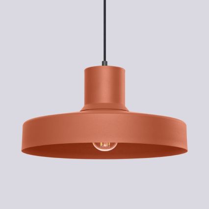 Lustra ar auklu BILO 1xE27/15W/230V d. 35 cm oranža