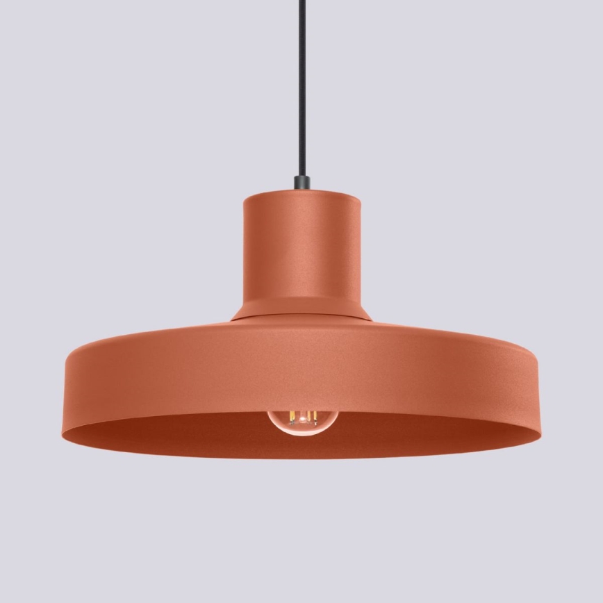 Lustra ar auklu BILO 1xE27/15W/230V d. 35 cm oranža
