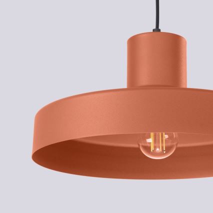 Lustra ar auklu BILO 1xE27/15W/230V d. 35 cm oranža