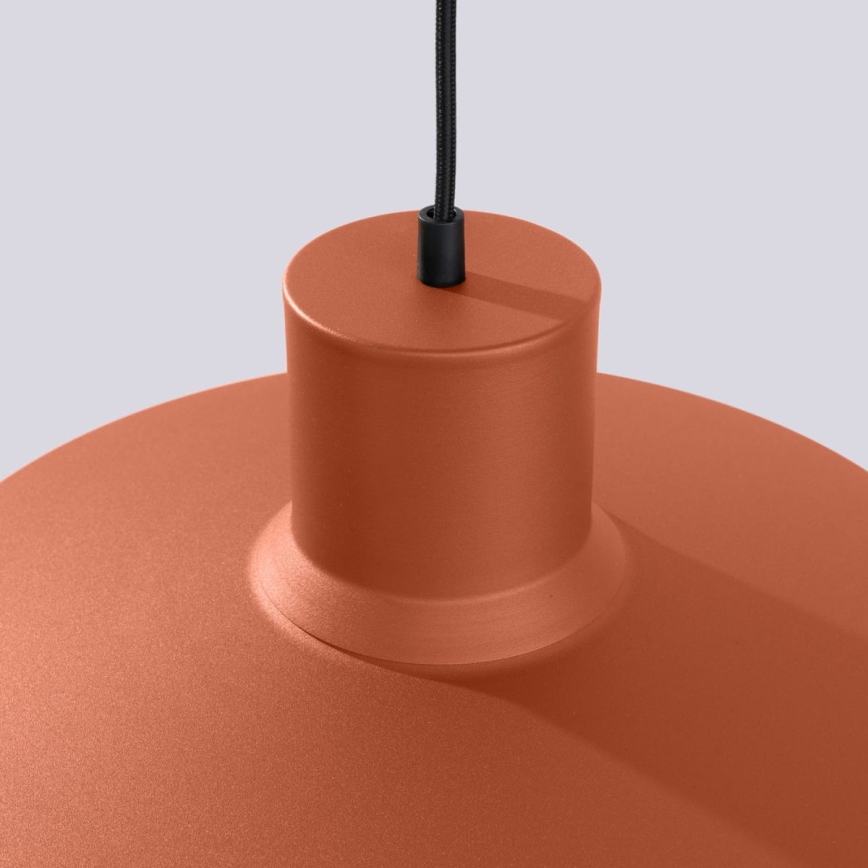 Lustra ar auklu BILO 1xE27/15W/230V d. 35 cm oranža