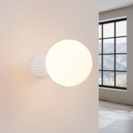 Vannas istabas sienas lampa HALO 1xG9/8W/230V d. 12 cm IP44 balta
