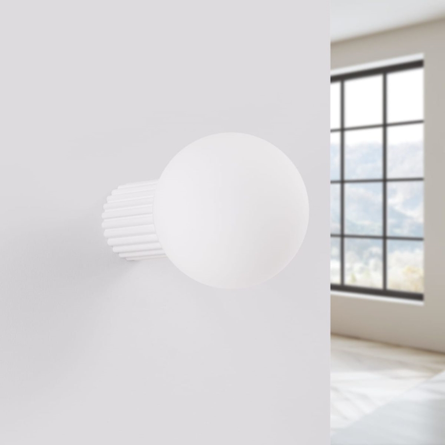 Vannas istabas sienas lampa HALO 1xG9/8W/230V d. 12 cm IP44 balta
