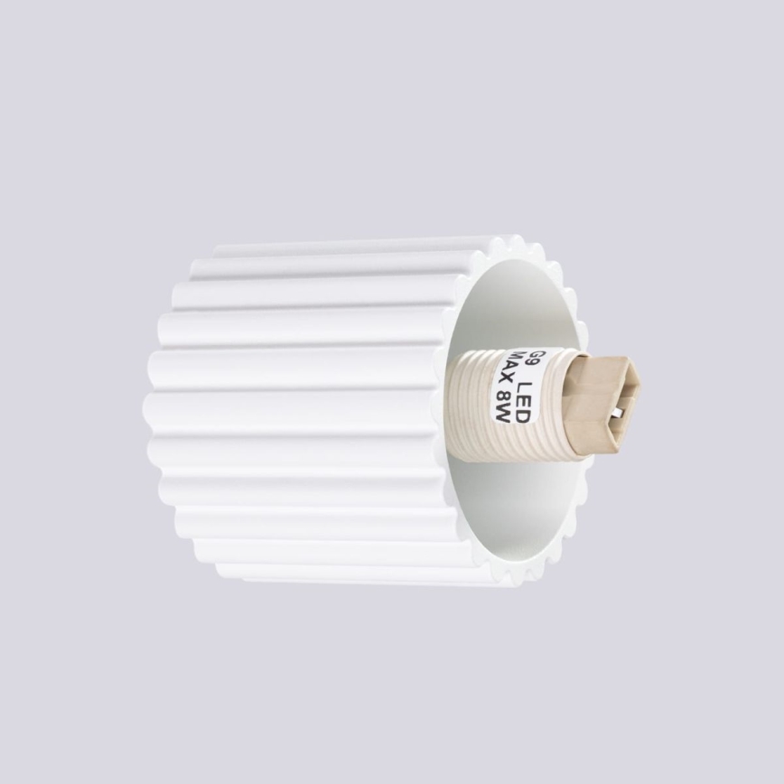 Vannas istabas sienas lampa HALO 1xG9/8W/230V d. 12 cm IP44 balta