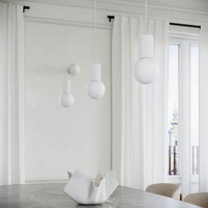 Lustra ar auklu HALO 1xG9/8W/230V d. 12 cm balta