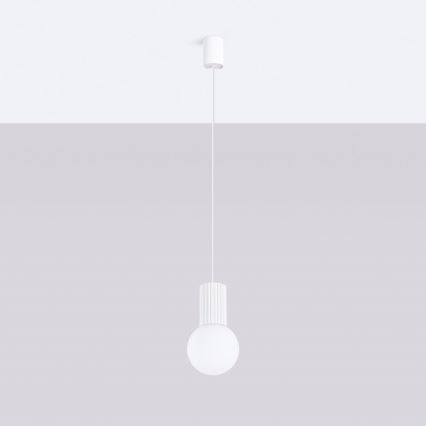 Lustra ar auklu HALO 1xG9/8W/230V d. 12 cm balta
