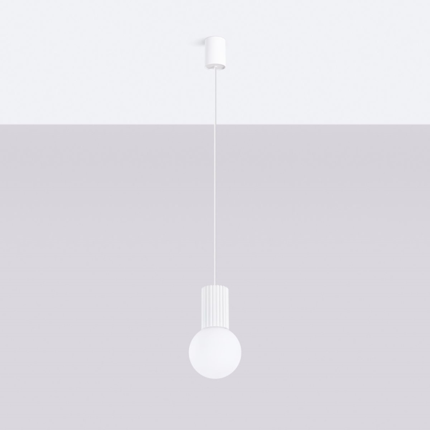 Lustra ar auklu HALO 1xG9/8W/230V d. 12 cm balta