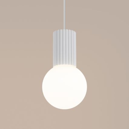 Lustra ar auklu HALO 1xG9/8W/230V d. 12 cm balta