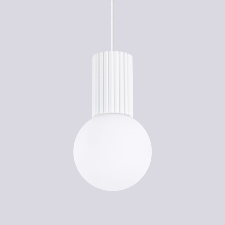Lustra ar auklu HALO 1xG9/8W/230V d. 12 cm balta