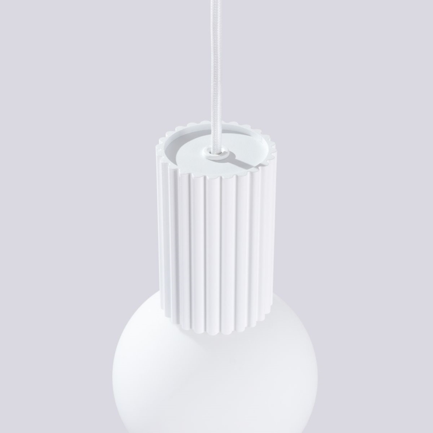 Lustra ar auklu HALO 1xG9/8W/230V d. 12 cm balta