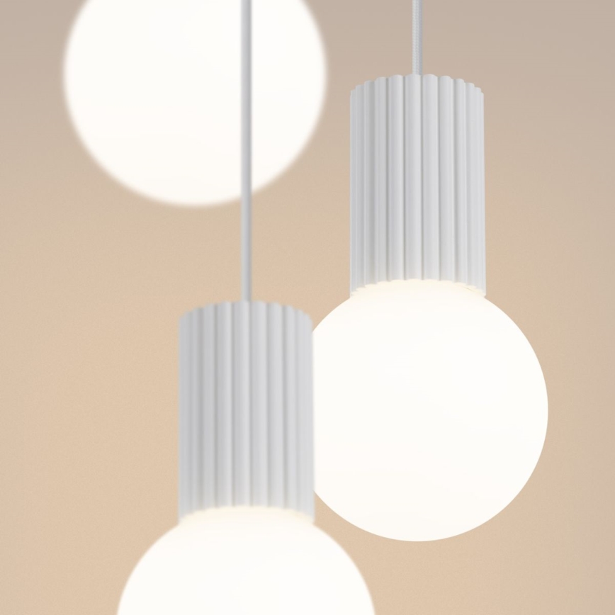 Lustra ar auklu HALO 3xG9/8W/230V d. 25 cm balta