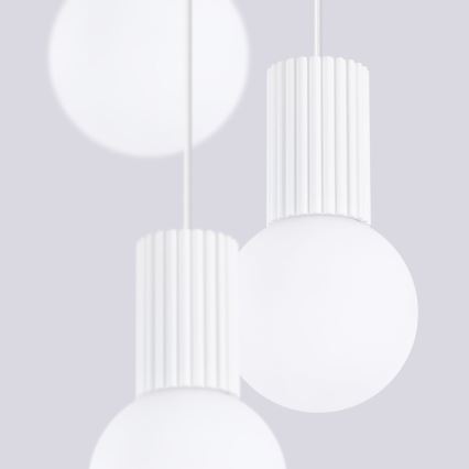 Lustra ar auklu HALO 3xG9/8W/230V d. 25 cm balta