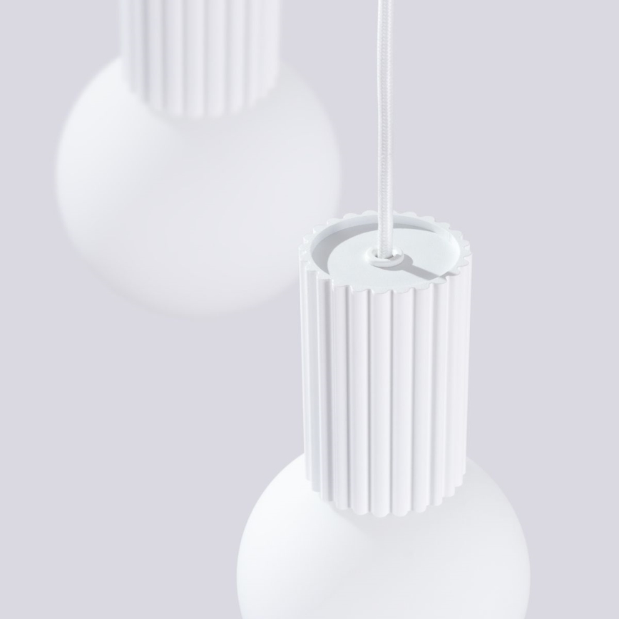 Lustra ar auklu HALO 3xG9/8W/230V d. 25 cm balta