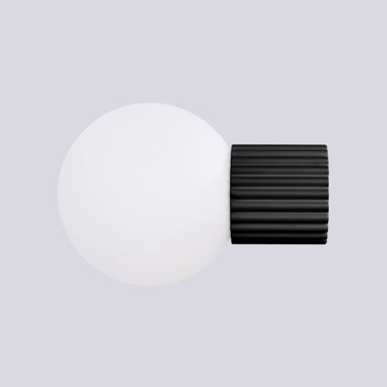 Vannas istabas sienas lampa HALO 1xG9/8W/230V d. 12 cm IP44 melna