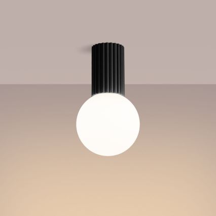 Vannas istabas griestu lampa HALO 1xG9/8W/230V d. 12 cm IP44 melna