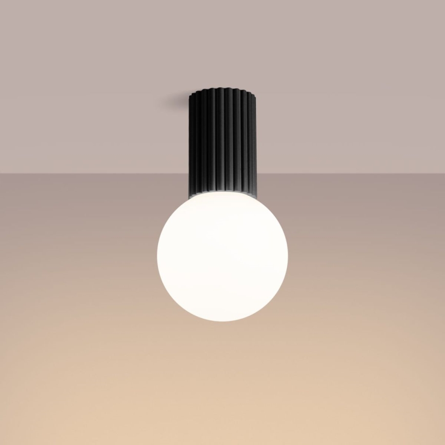 Vannas istabas griestu lampa HALO 1xG9/8W/230V d. 12 cm IP44 melna