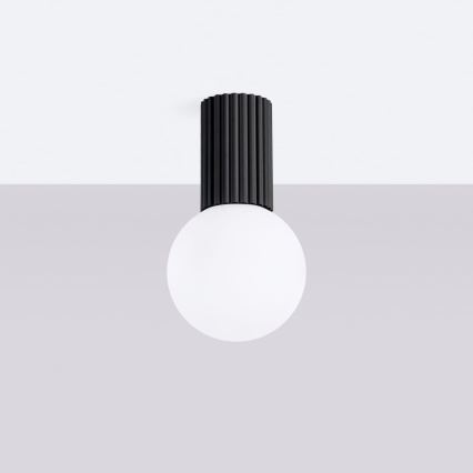 Vannas istabas griestu lampa HALO 1xG9/8W/230V d. 12 cm IP44 melna