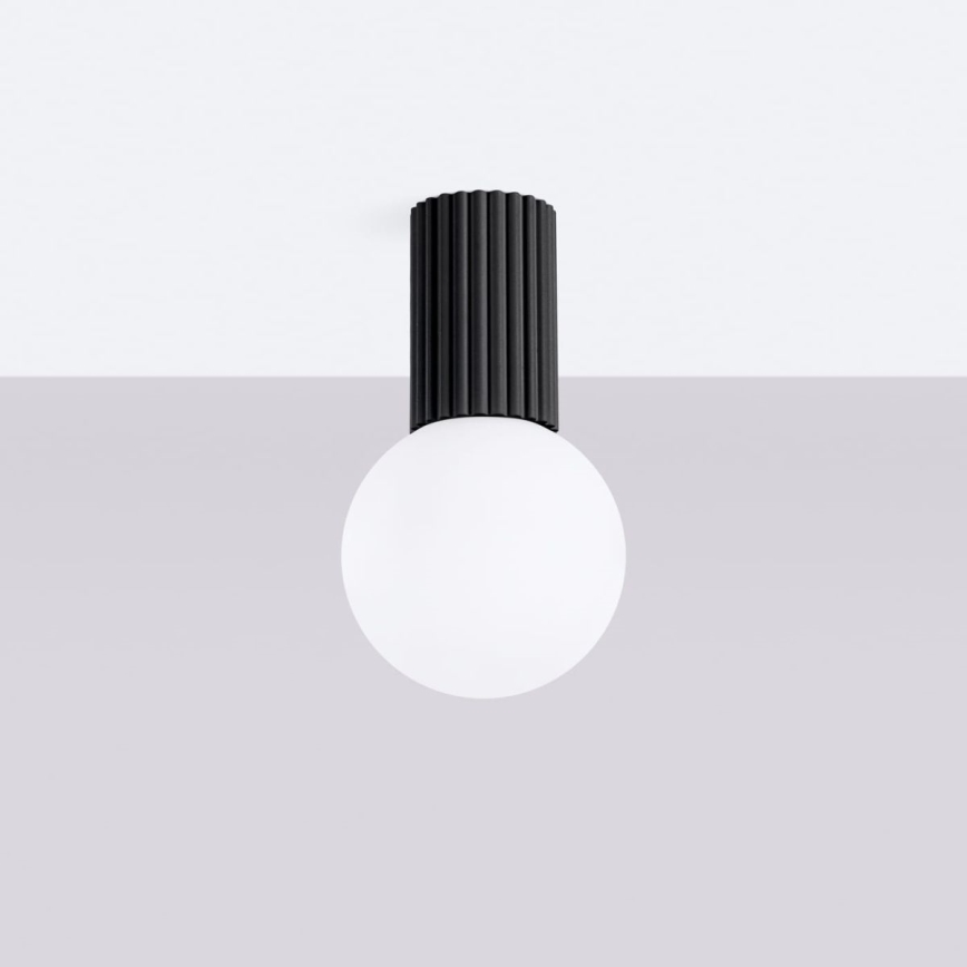 Vannas istabas griestu lampa HALO 1xG9/8W/230V d. 12 cm IP44 melna