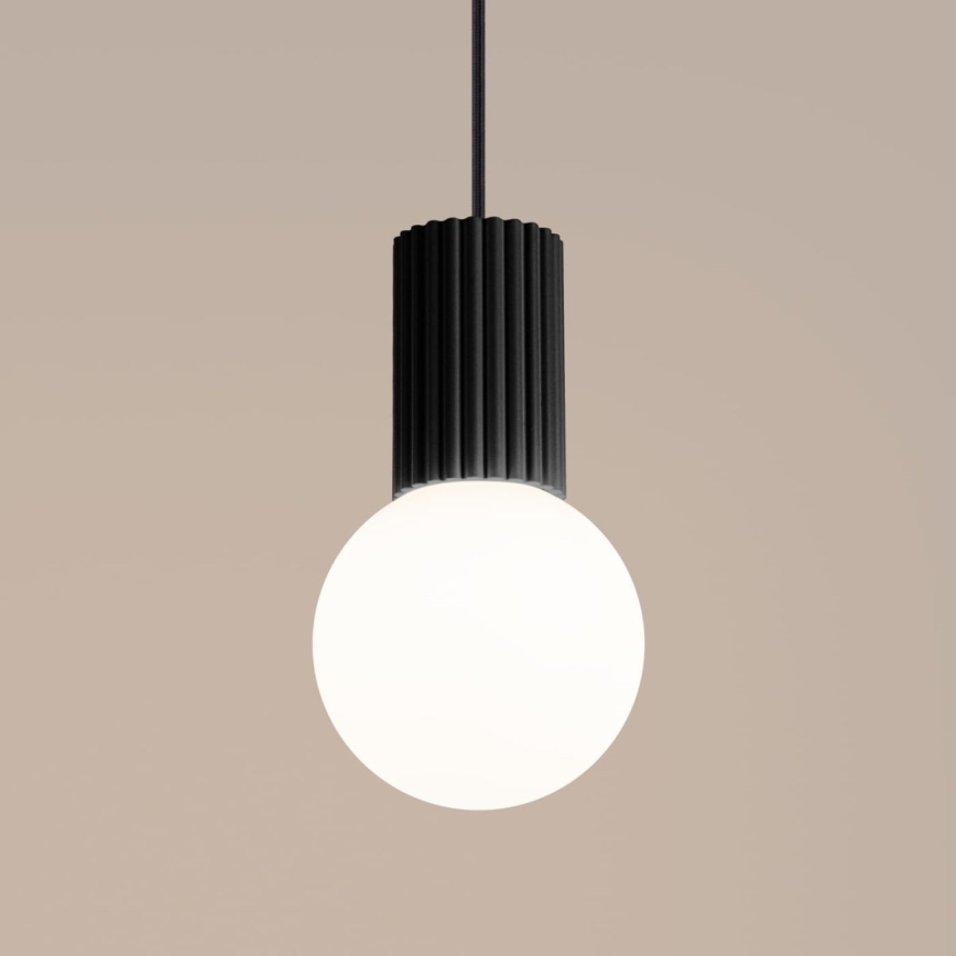 Lustra ar auklu HALO 1xG9/8W/230V d. 12 cm melna