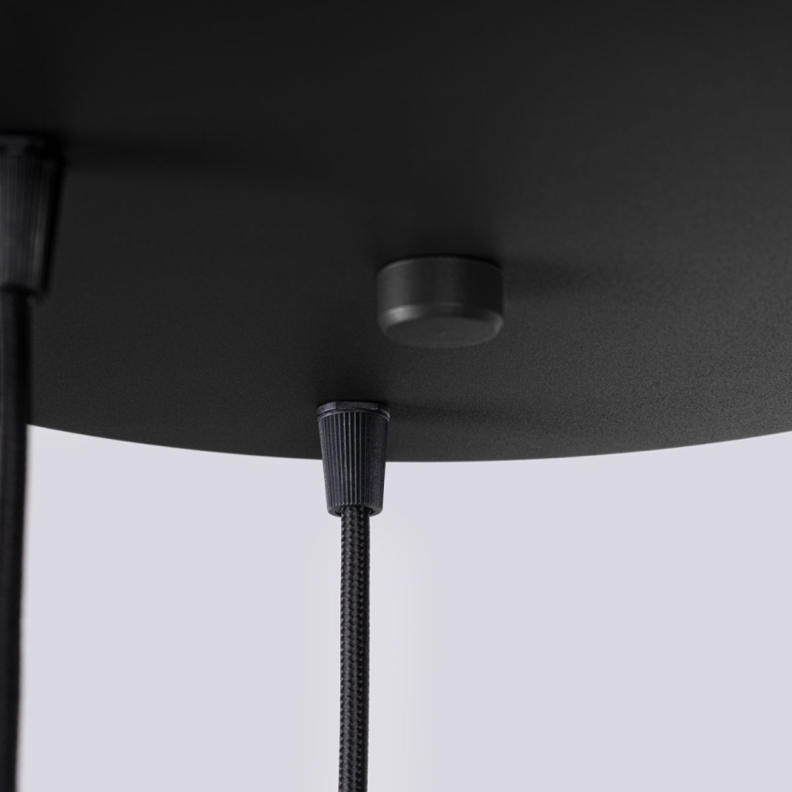Lustra ar auklu HALO 3xG9/8W/230V d. 25 cm melna