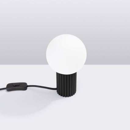 Galda lampa HALO 1xG9/8W/230V d. 12 cm melna
