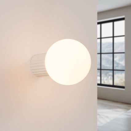 Vannas istabas sienas lampa HALO 1xG9/8W/230V d. 12 cm IP44 krēmkrāsa