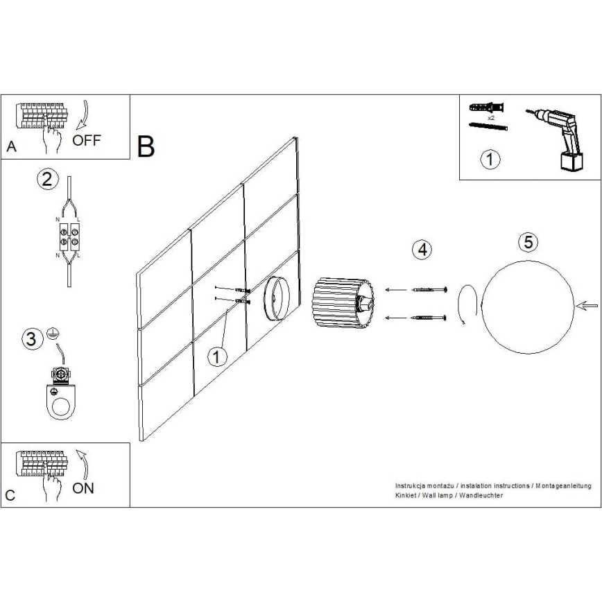 Vannas istabas sienas lampa HALO 1xG9/8W/230V d. 12 cm IP44 krēmkrāsa