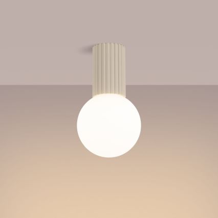 Vannas istabas griestu lampa HALO 1xG9/8W/230V d. 12 cm IP44 krēmkrāsa