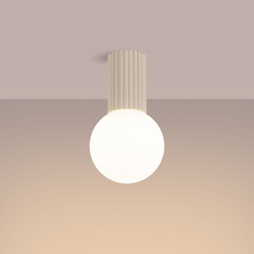 Vannas istabas griestu lampa HALO 1xG9/8W/230V d. 12 cm IP44 krēmkrāsa