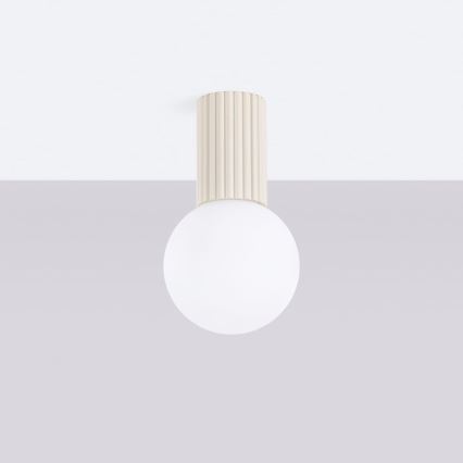 Vannas istabas griestu lampa HALO 1xG9/8W/230V d. 12 cm IP44 krēmkrāsa