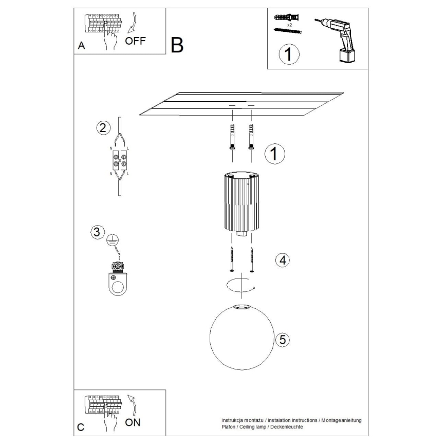 Vannas istabas griestu lampa HALO 1xG9/8W/230V d. 12 cm IP44 krēmkrāsa
