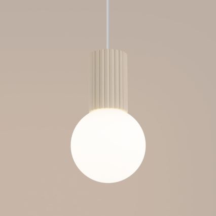 Lustra ar auklu HALO 1xG9/8W/230V d. 12 cm krēmkrāsa