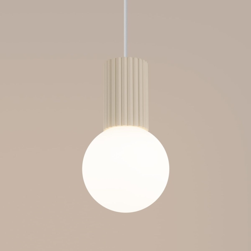 Lustra ar auklu HALO 1xG9/8W/230V d. 12 cm krēmkrāsa