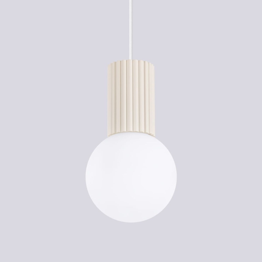 Lustra ar auklu HALO 1xG9/8W/230V d. 12 cm krēmkrāsa