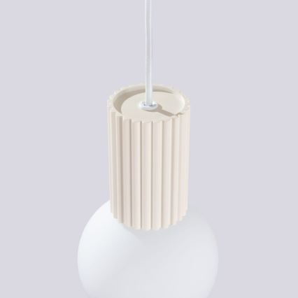 Lustra ar auklu HALO 1xG9/8W/230V d. 12 cm krēmkrāsa