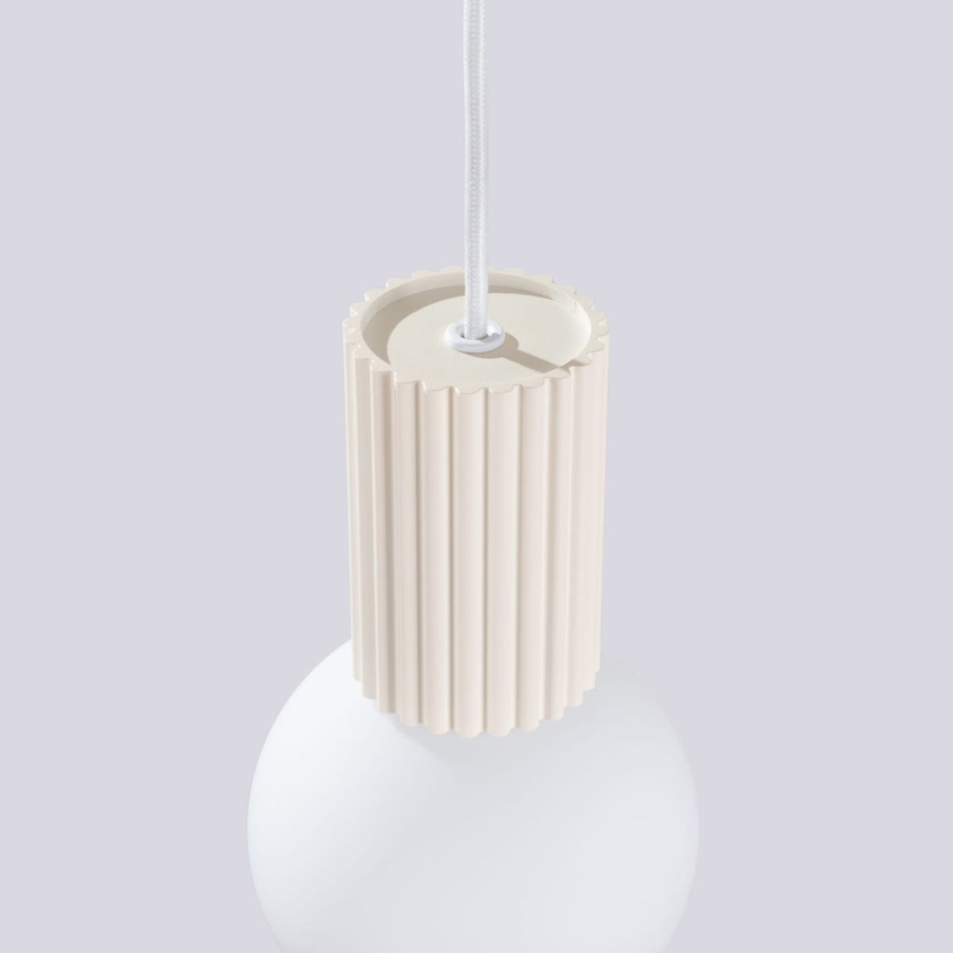 Lustra ar auklu HALO 1xG9/8W/230V d. 12 cm krēmkrāsa