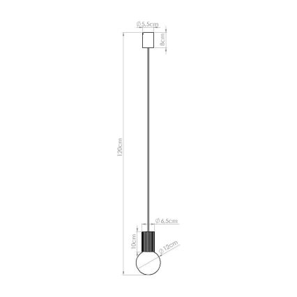 Lustra ar auklu HALO 1xG9/8W/230V d. 12 cm krēmkrāsa